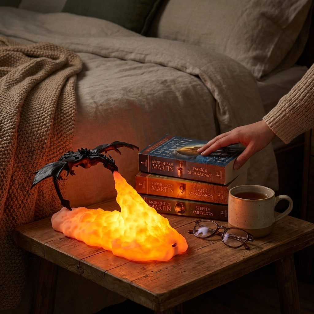 Fire-Breathing Dragon Lamp lifestyle